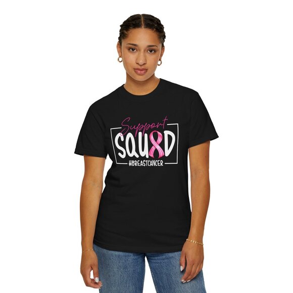 Breast Cancer Squad T-shirt, Custom T-shirts, Breast Cancer - Picture 1 of 3